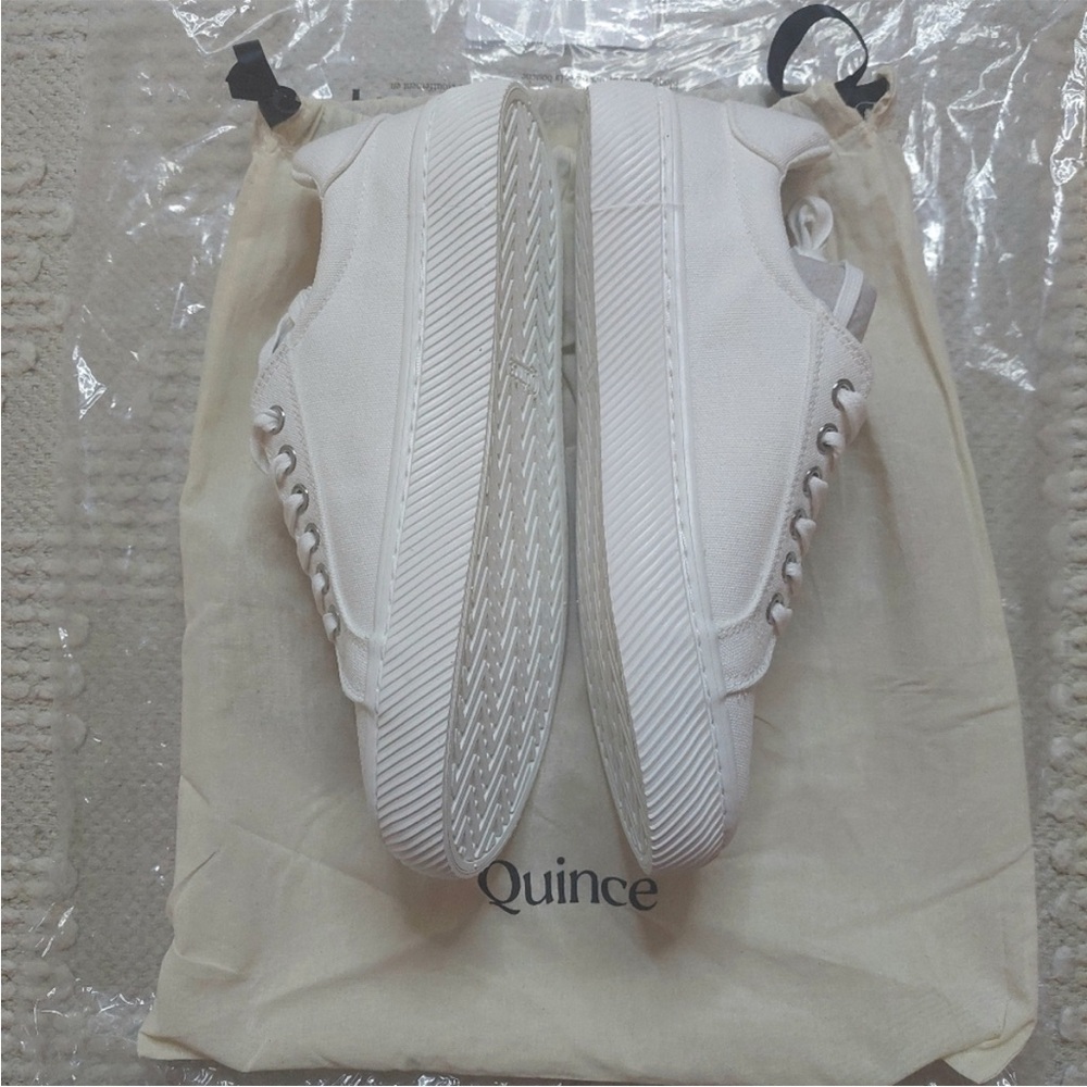 Quince Off-White Eco organic cotton Women's Sneakers - Picture 10 of 11
